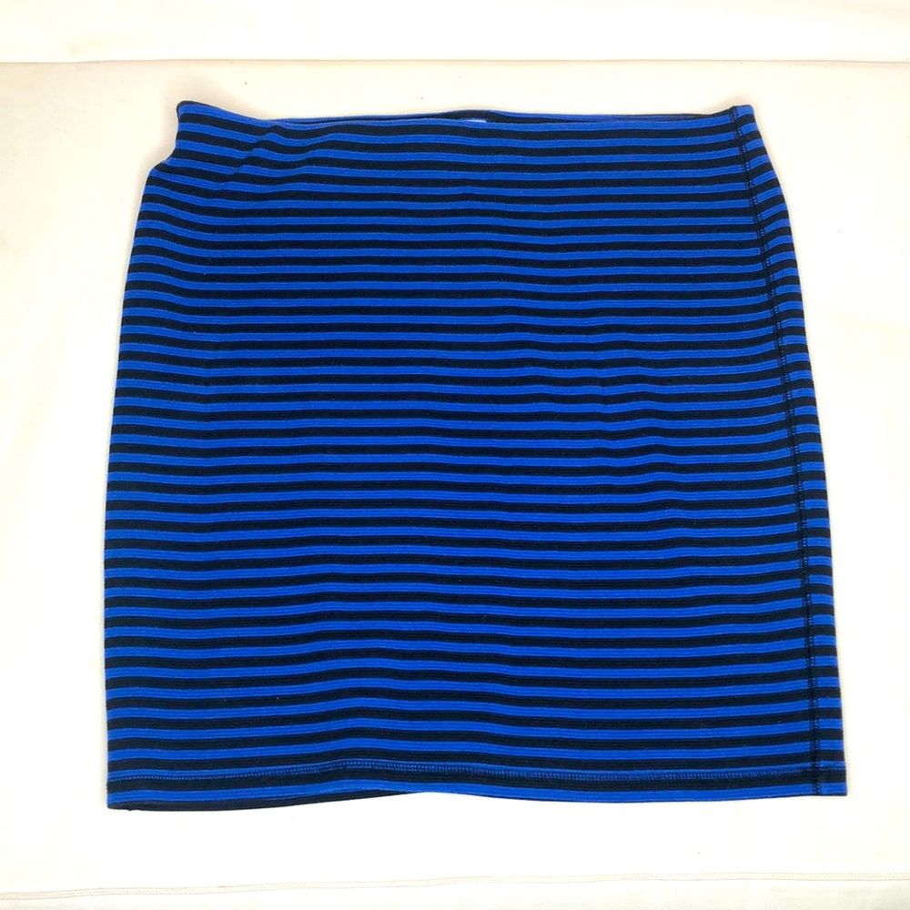 Black and Blue Stripe Skirt